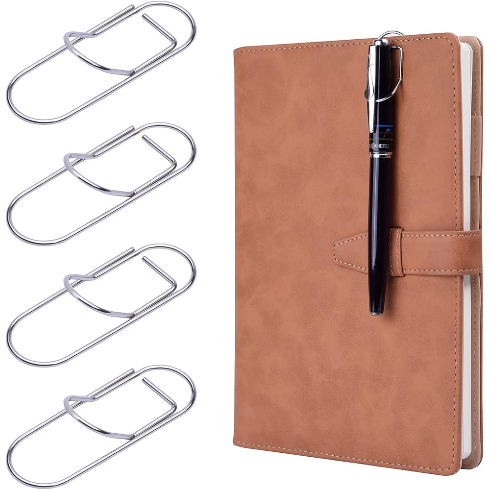 Wisdompro Pen Hook Clip Pen Holder Pen Clip Notebook, Journal/Diary Compatible Pen Holder, Stainl...