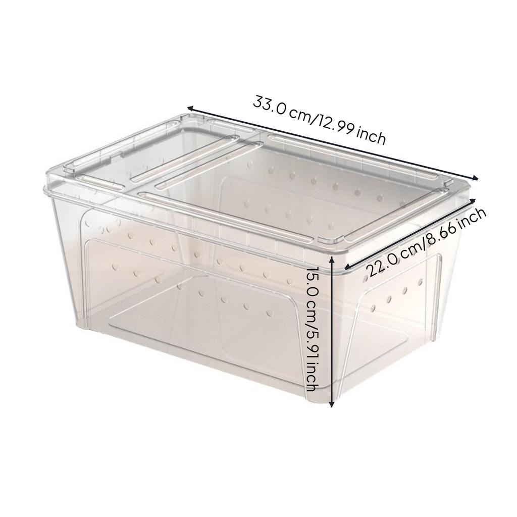 Box pro hibernaci želv Polypropylenový materiál Chovný přístřešek Regulace vlhkosti