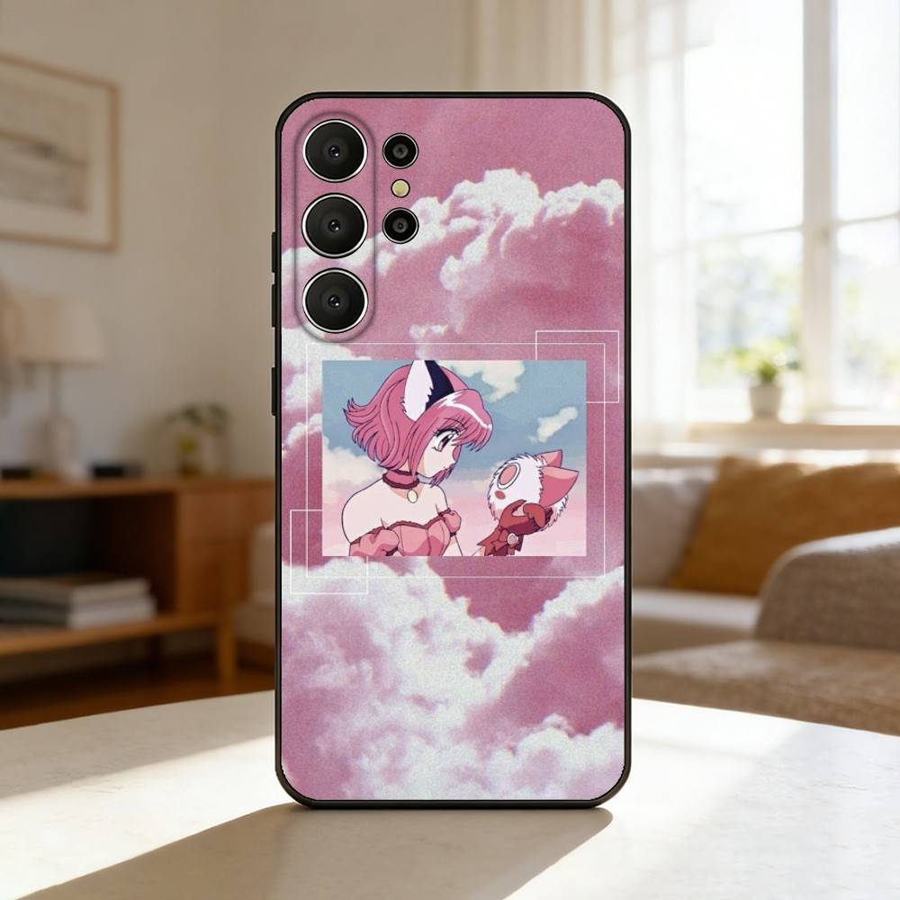 T-Tokyo C-Comics M-Mew Mew Phone Case For Samsung S26,S25,24,23,22,30,21,10,9,Ultra,Plus,Lite,FE Soft Black Case