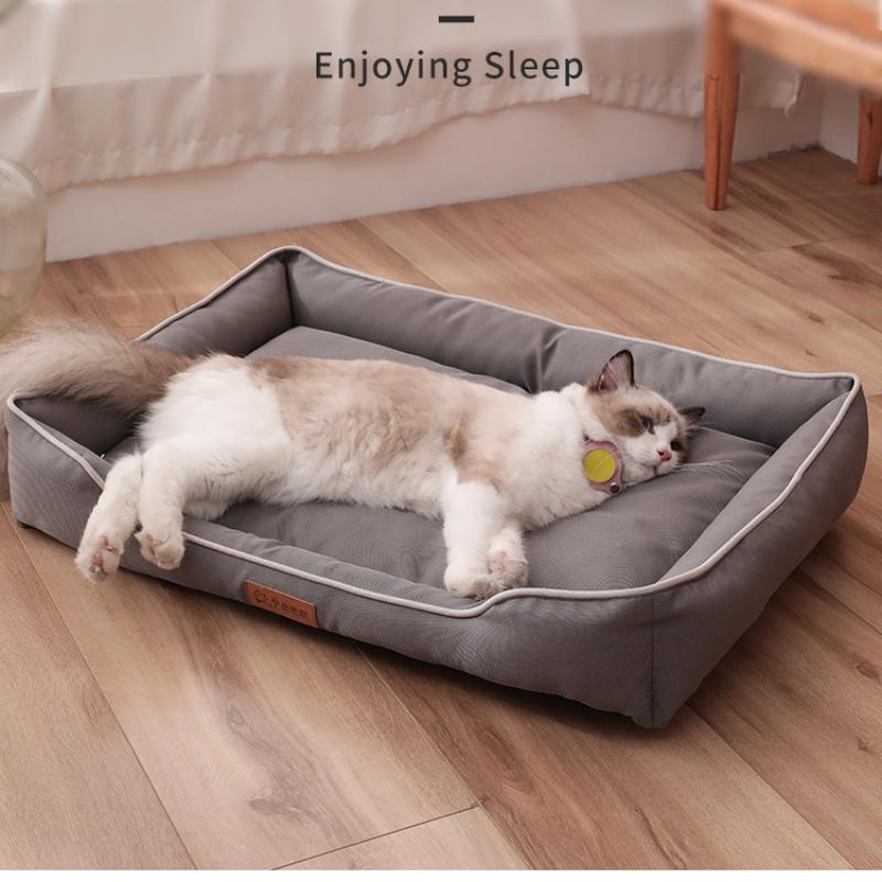 Cztery pory roku uniwersalna mata dla zwierząt Anti Bite legowisko dla kota gniazdo dla psa złote włosy Teddy zagęszczony kot mata dla psa artykuły dla zwierząt ciepłe łóżko dom pluszowa wygodna mata