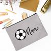 Personalised Football Pencil Bag Custom Name Pencil Case School Stationery Supplies Storage Bags Christmas Birthday Gift for Kid