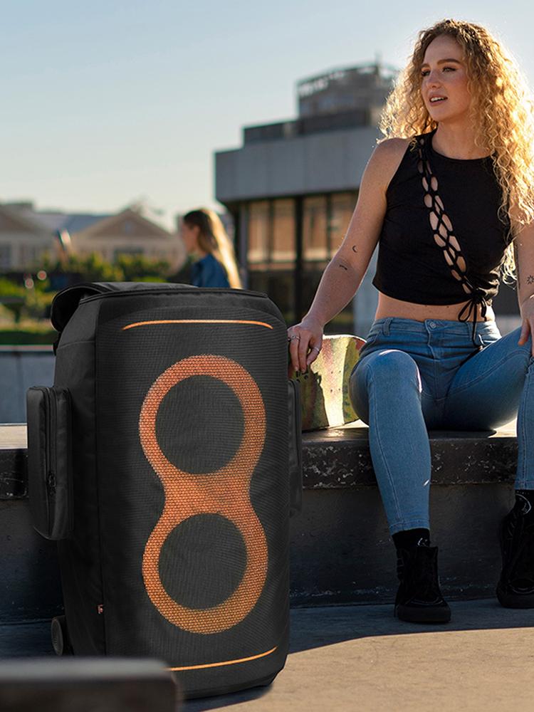 Pro JBL PartyBox 520 Party Reproduktor Ochranný obal proti prachu s kapsou na uložení Síťovaný ochranný kryt reproduktoru Proti poškrábání pro venkovní cestování