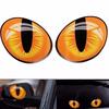Funny 1 Pair Three Dimensional Cat's Eye Car Sticker Rearview Mirror Car Stickers Realistic Sticker