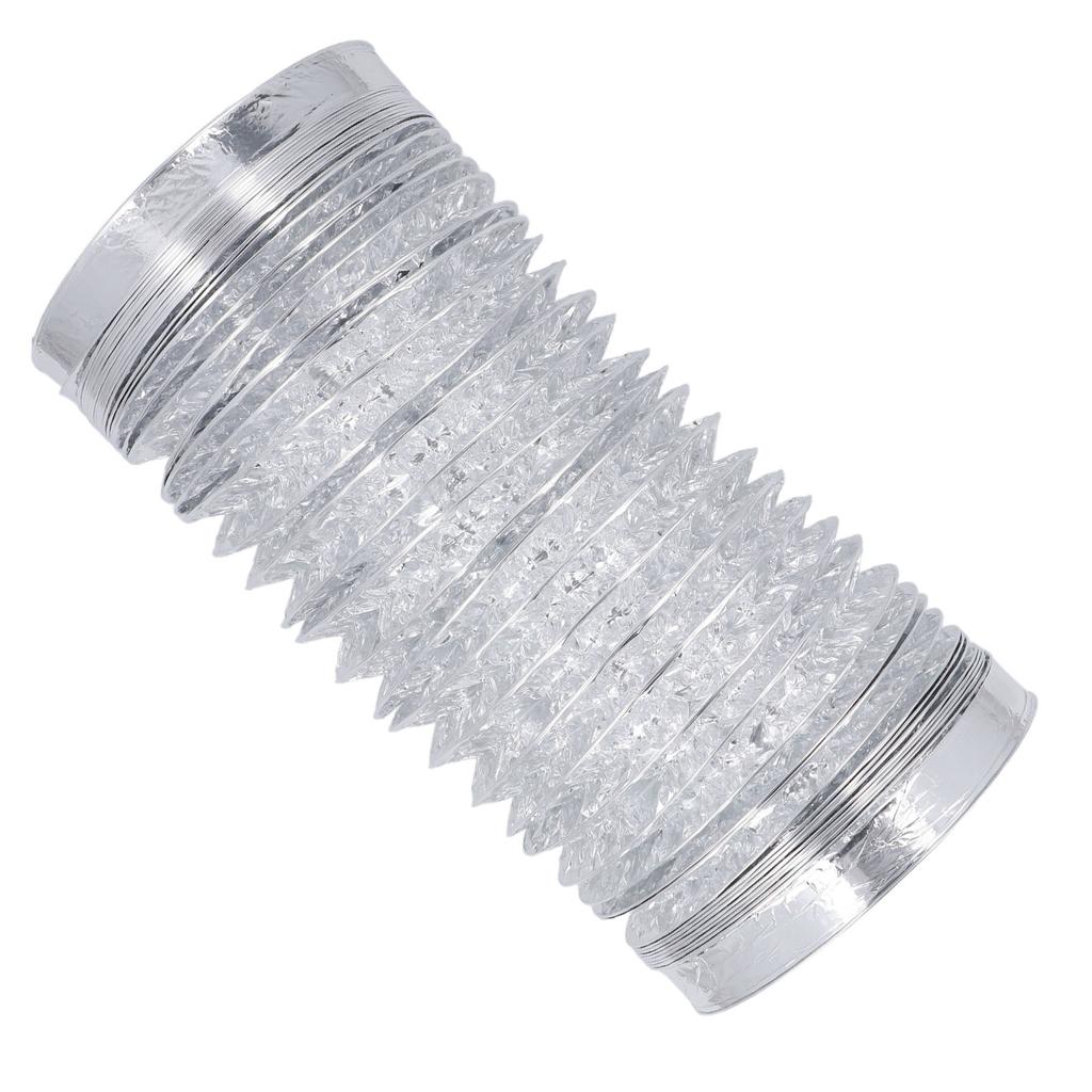 Air Aluminum Foil Duct 7 Inch Diameter 6.56ft Length Thickened PVC Dryer Vent Hose