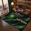 John Deere Personalized Crystal Velvet Carpet, Customized Name Text Soft Anti‑Slip Rug for Living Room Bedroom