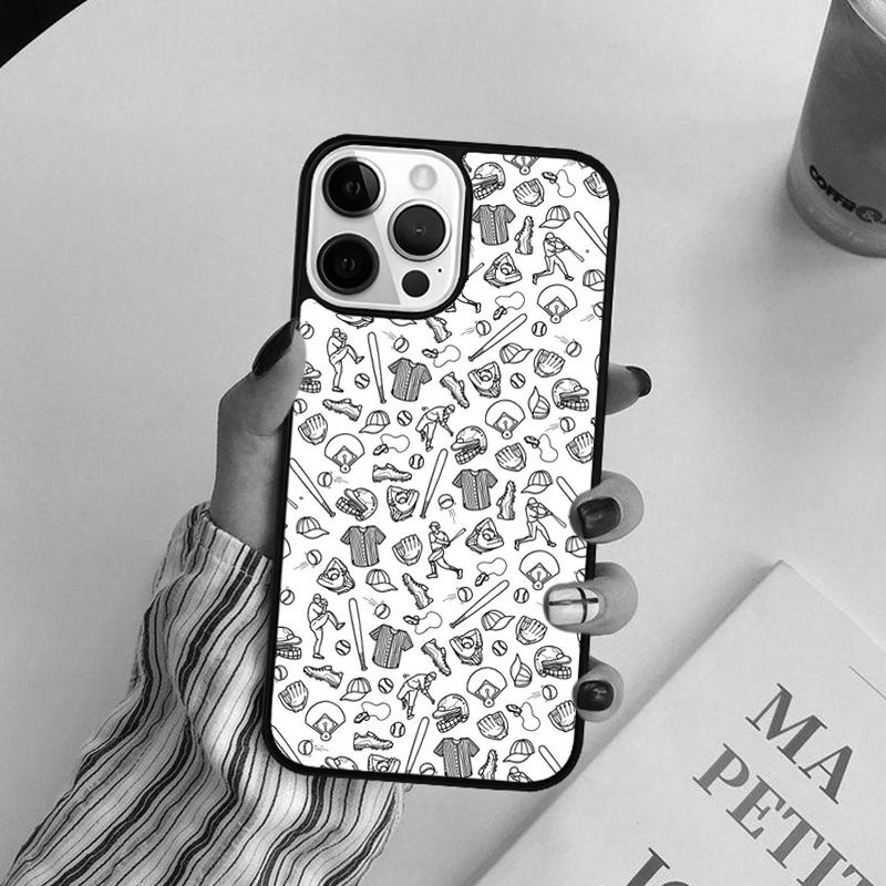 Love Baseball Sport Phone Case For iPhone 17 Air 14 13 12 16Pro Max 15 11 Plus Cover Shell Max coque