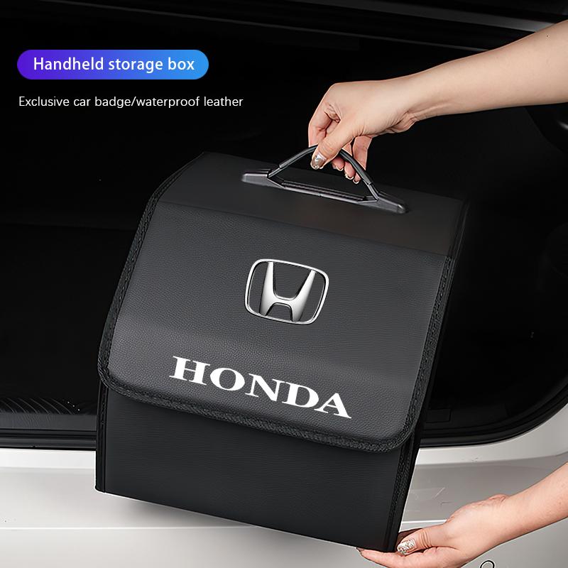 Honda Dedicated Trunk Leather Storage Box Large Capacity Box For Honda Civic Fit Accord City Vezel CR-V S660 Odyssey HR-V Pilot