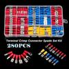 280PCS Insulated Cable Connector Electrical Wire Crimp Spade Butt Ring Fork Set Ring Lugs Rolled Terminals Assorted Kit New