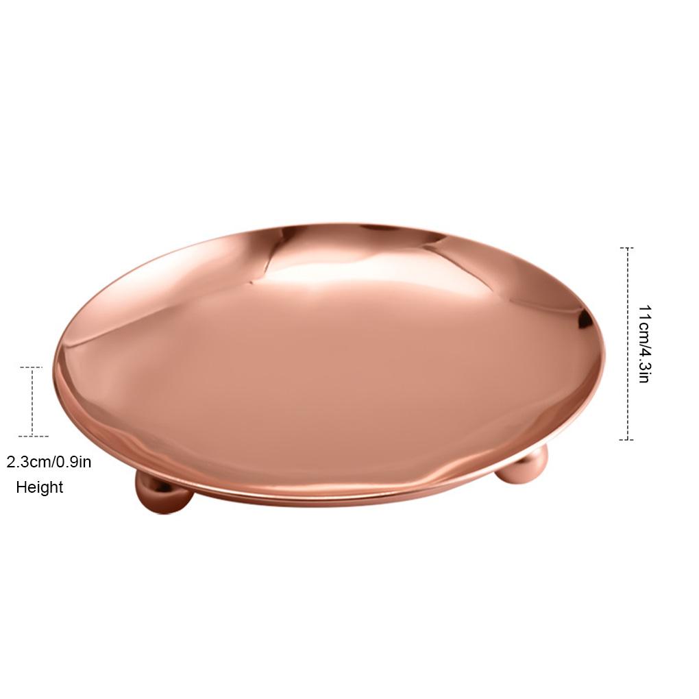 Candle Holder Round Candlestick Stand Wedding Party Festival Decoration Pillar Washable Plate Household Hotel Gold