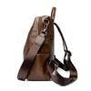 Women's Multi-functional Leather Backpack Retro Leather Shoulder Bag Large Capacity Backpack for Daily Commute and Weekend Outings and Travel