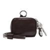 Camera Clip Classic Calfskin Headphone Bag Unisex Accessories Silver Brown CG0304ADN