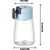 Measuring Salt and Pepper Shakers Precise Quantitative Ration Spice Dispenser Air-Tight Clear Glass Seasoning Bottle for Kitchen