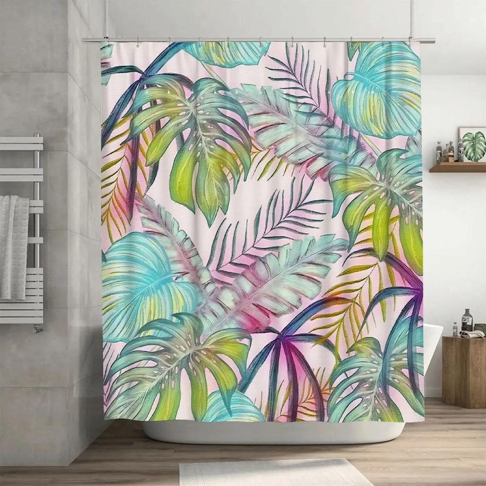 Pug Shower Curtain Dog Bathroom Decor Rustic Tree Design Personalized Home Decoration Waterproof Fabric Customizable Size Made i