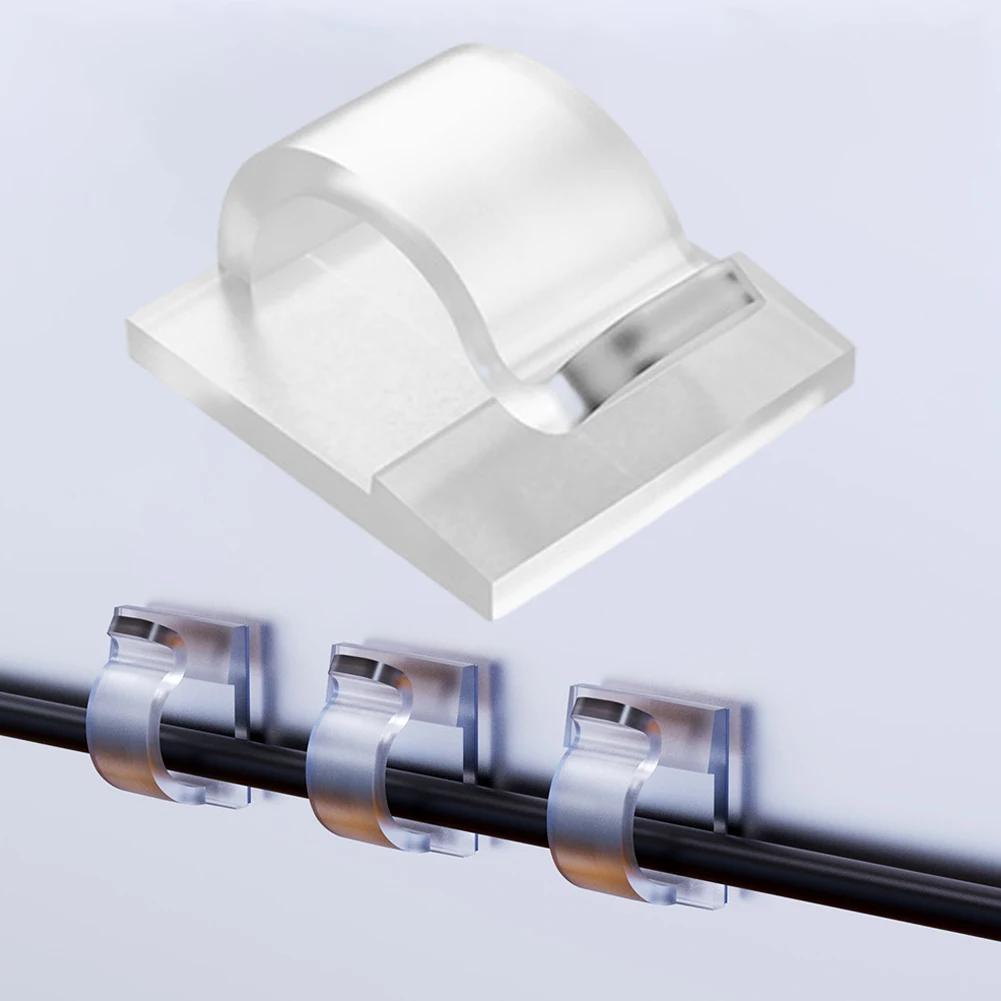 10 Stück Lichterketten-Clips für den Außenbereich mit wasserdichten Klebestreifen, Ornamenthaken für den Außenbereich, UV-beständige Seilhalter