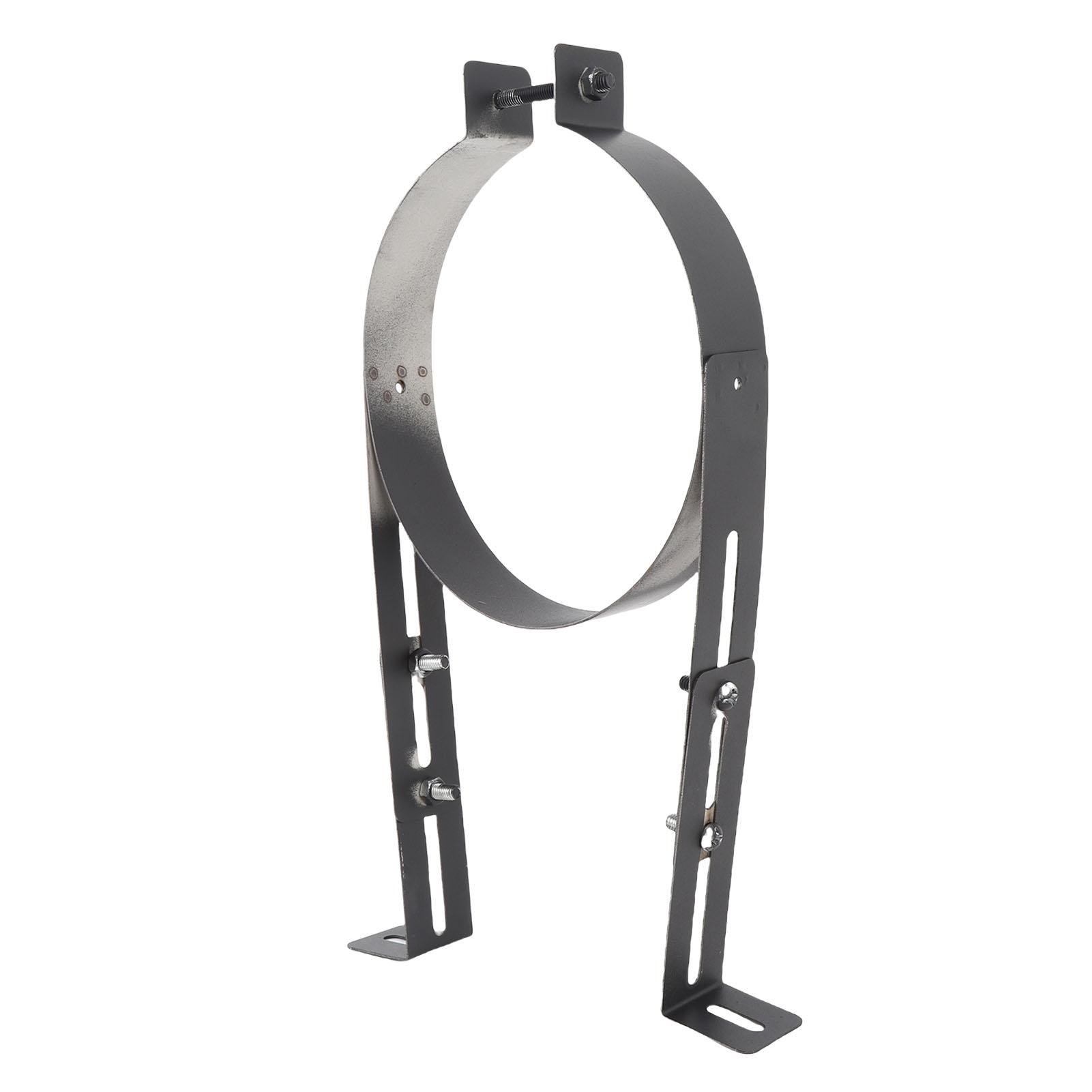Staffa Supporto per Tubo Canna Fumaria Acciaio Inossidabile Regolabile Supporto per Tubo Canna Fumaria Fascetta per Guaina Canna Fumaria Fissaggio Tub