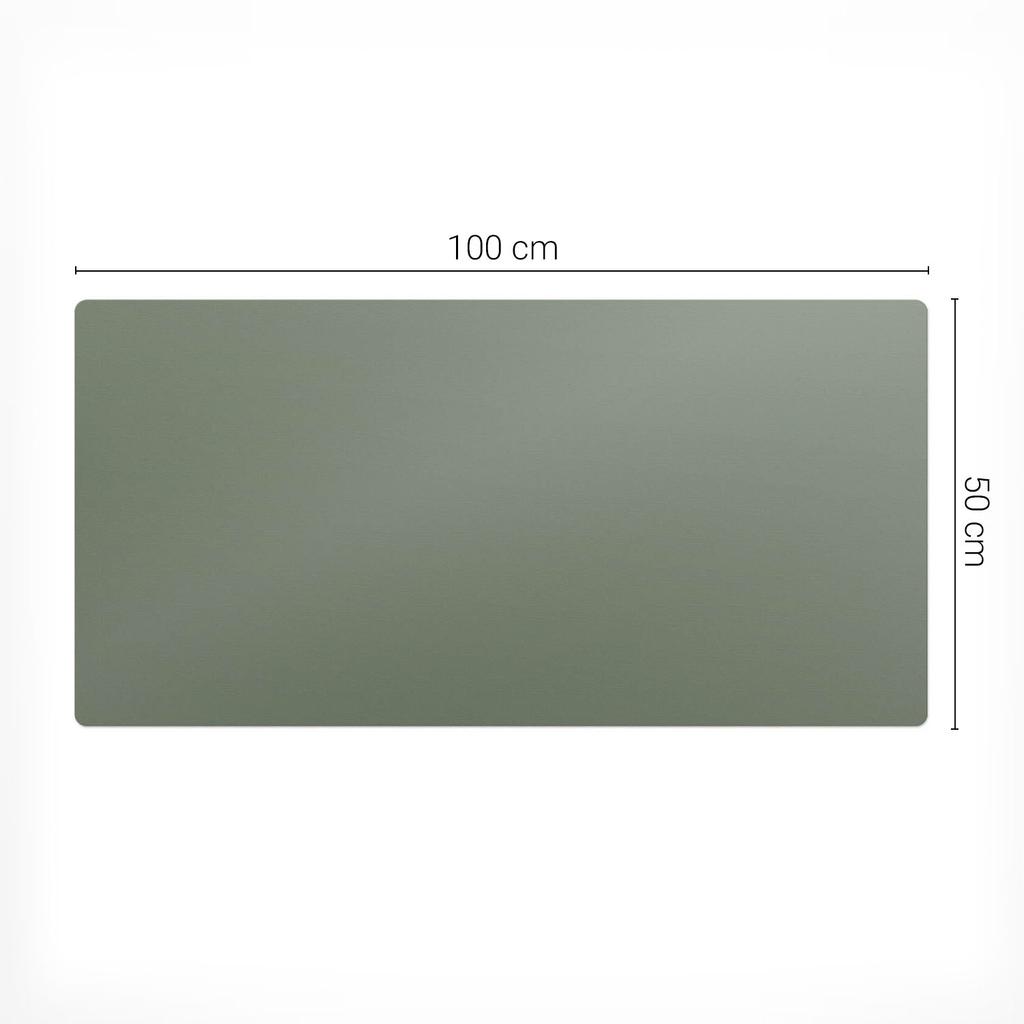 Gaming Protective Mat for Keyboard and Mouse Olive Color 100X50 Cm