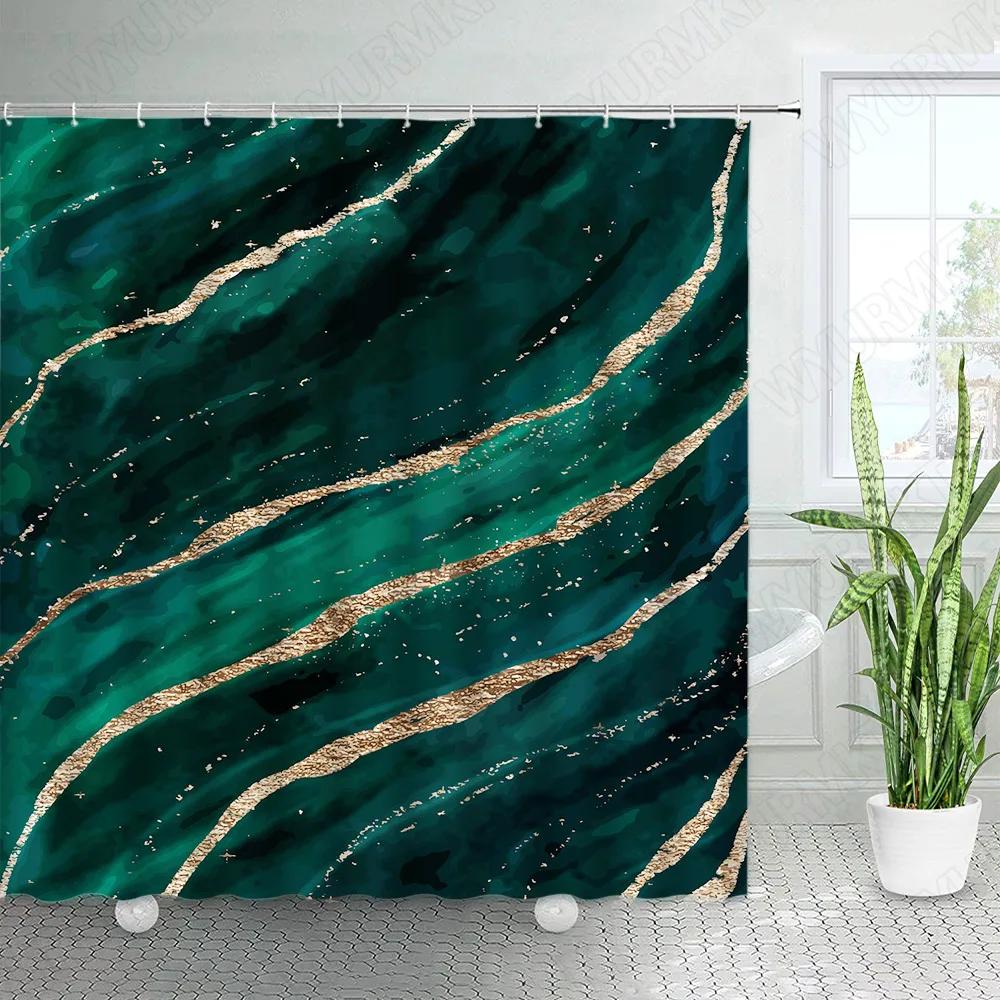 Abstract Mid Century Shower Curtains Boho Arch Sun Beige Modern Minimalistic Home Bathtub Bathroom Curtain Fabric Decoration Set
