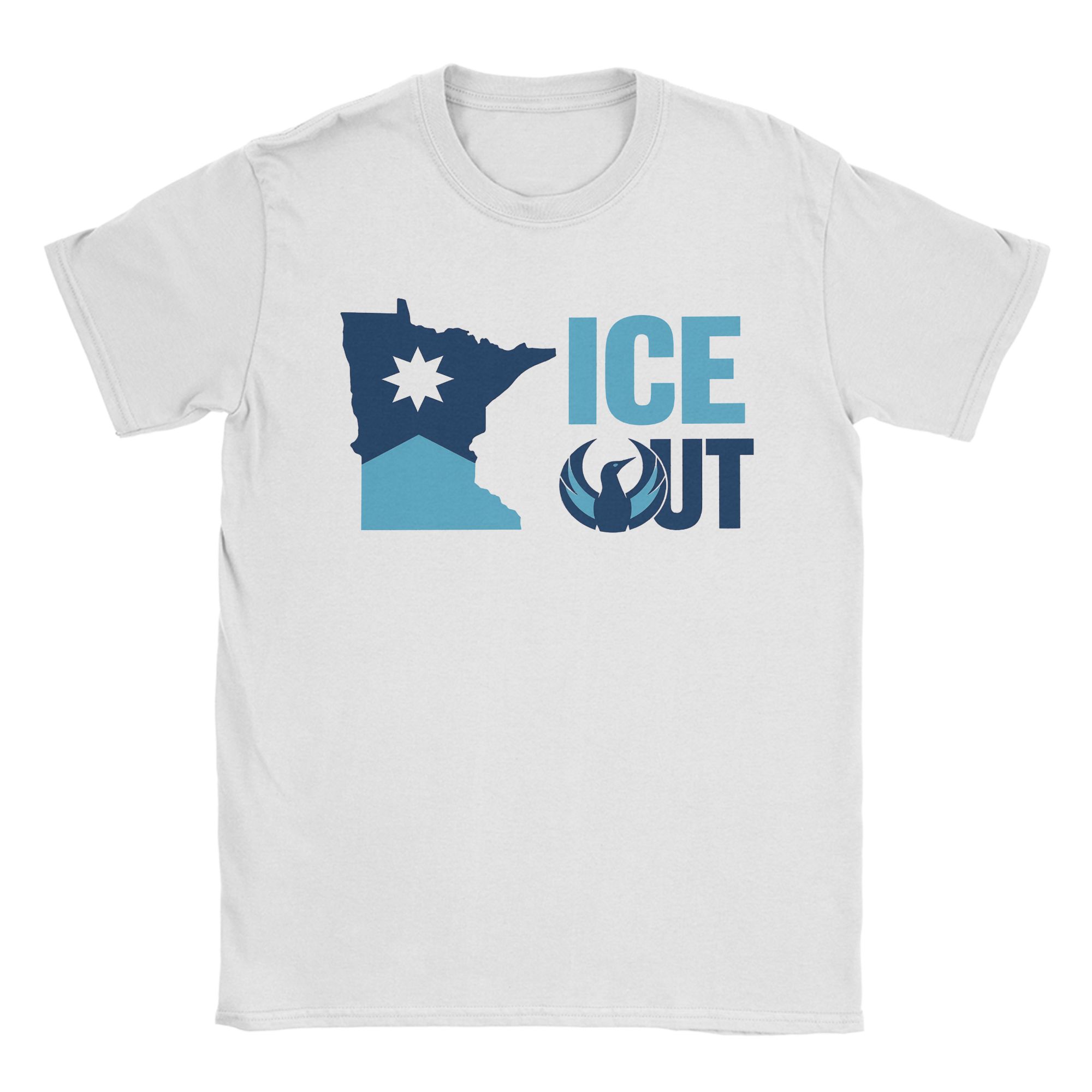 

Unisex TShirts Minnesota Loon Ice Out Humor Cotton Tees Short Sleeve T Shirts O Neck Clothing Gift Idea S