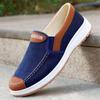 Alte Peking-Stoffschuhe, Herrenschuhe, Sehnensohle, Arbeitsschuhe, Freizeitschuhe, Slip-On, atmungsaktive Canvas-Schuhe für Herren