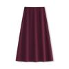 Women's Thickened Wool A-Line Skirt for Fall/Winter 2025 - High-Waisted, Hip Covering, Slimming Mid-Length Design