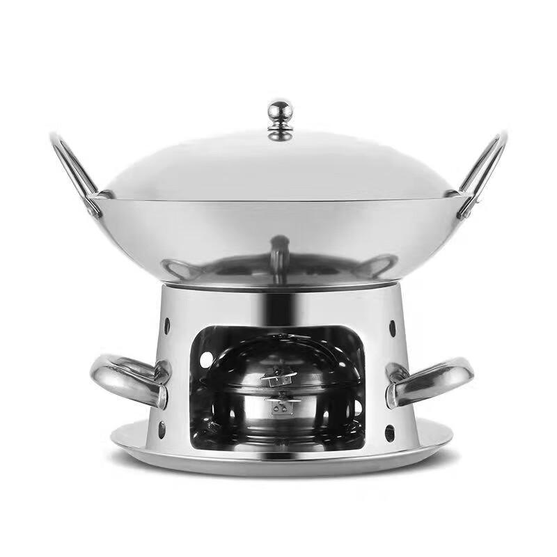 Adneny Stainless Steel Alcohol Hotpot