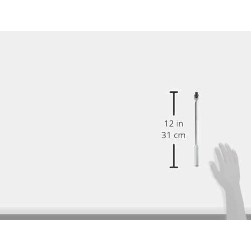 Yamashita Industrial Research Institute Koken 3/8" (9.5mm) Square Spinner Handle (Knurled Grip), Overall Length 300mm, 3768N-300