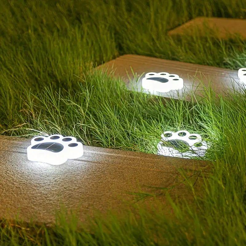 1pc Solar cat claw buried light outdoor waterproof outdoor courtyard garden layout Villa small yard decoration lawn light