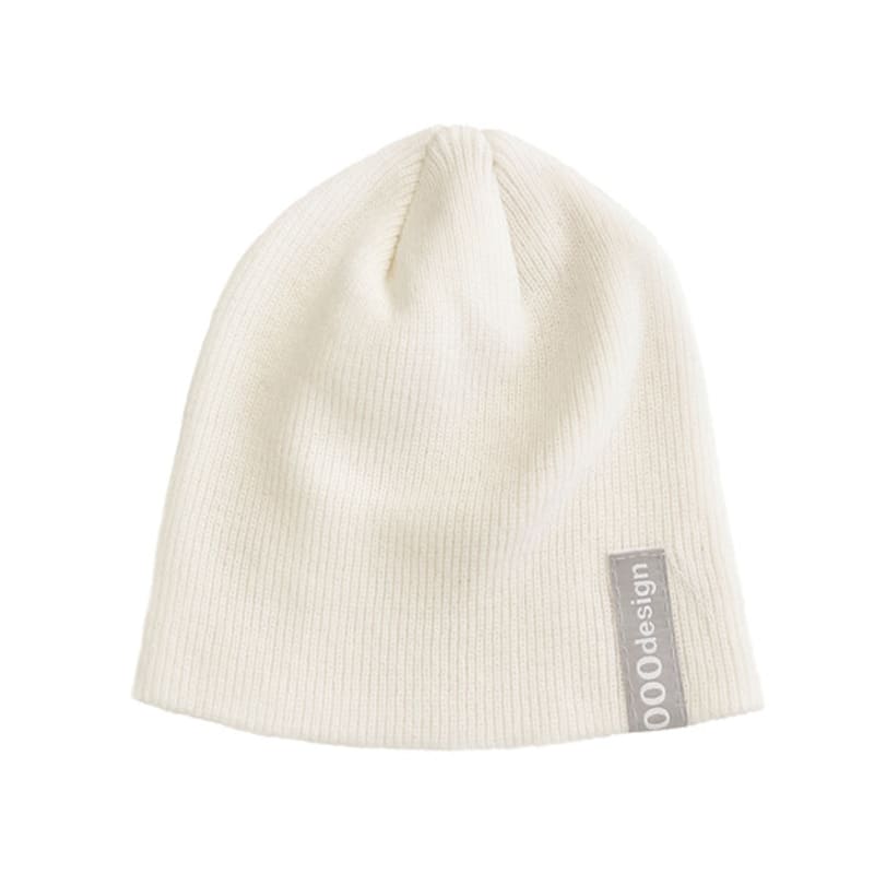 

Бини с вышивкой логотипа NOUGHT 000 / Слоновая кость free