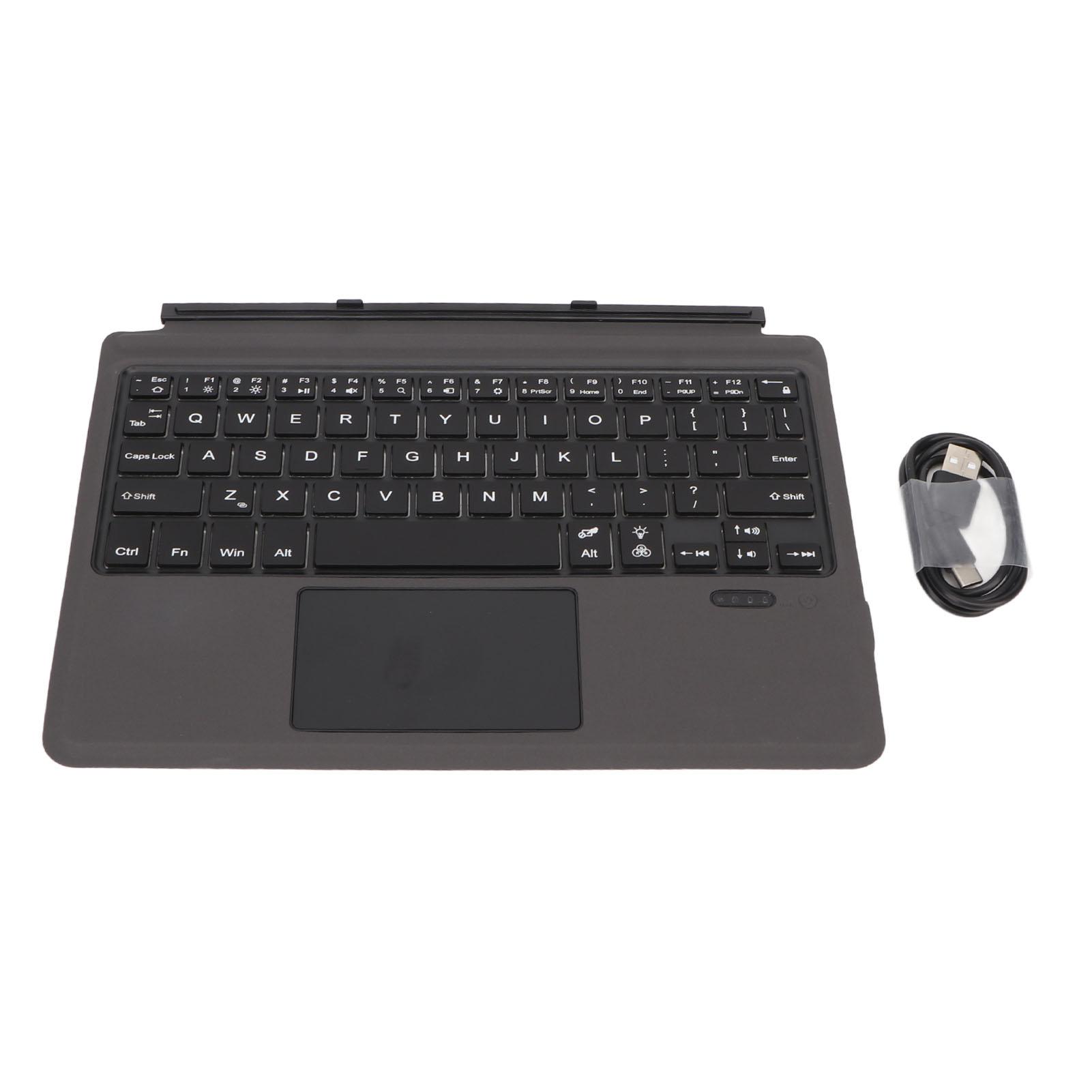 

Беспроводная клавиатура Bluetooth, ультратонкая, 7-цветная подсветка, портативная беспроводная клавиатура с трекпадом