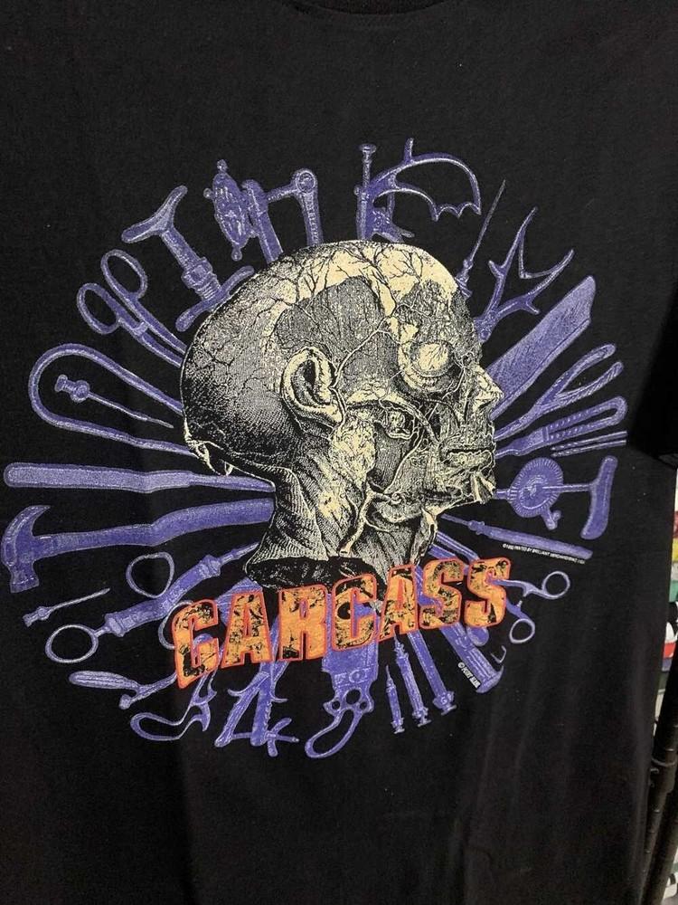 Vintage Carcass Band Cotton Black T Shirt All Size For Men BT1169 Unisex T-Shirt