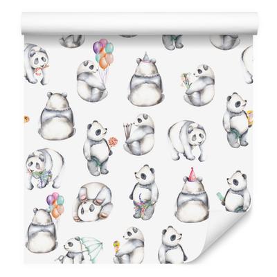 Cheerful Pandas Wallpaper for Living Room and Bedroom 50x1000
