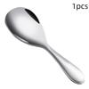 Nonstick Rice Spoon 1/2/3Pcs Food Grade Thickened Stainless Steel Kitchen Utensil for Daily Rice Serving Home Cooking Use
