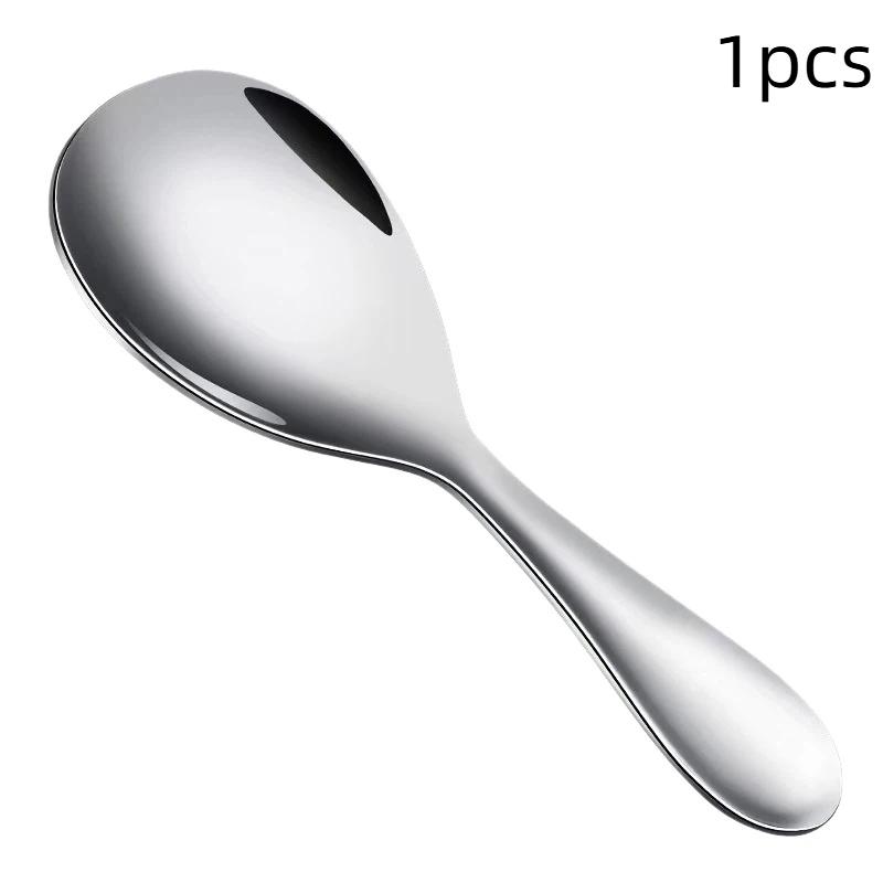 Nonstick Rice Spoon 1/2/3Pcs Food Grade Thickened Stainless Steel Kitchen Utensil for Daily Rice Serving Home Cooking Use