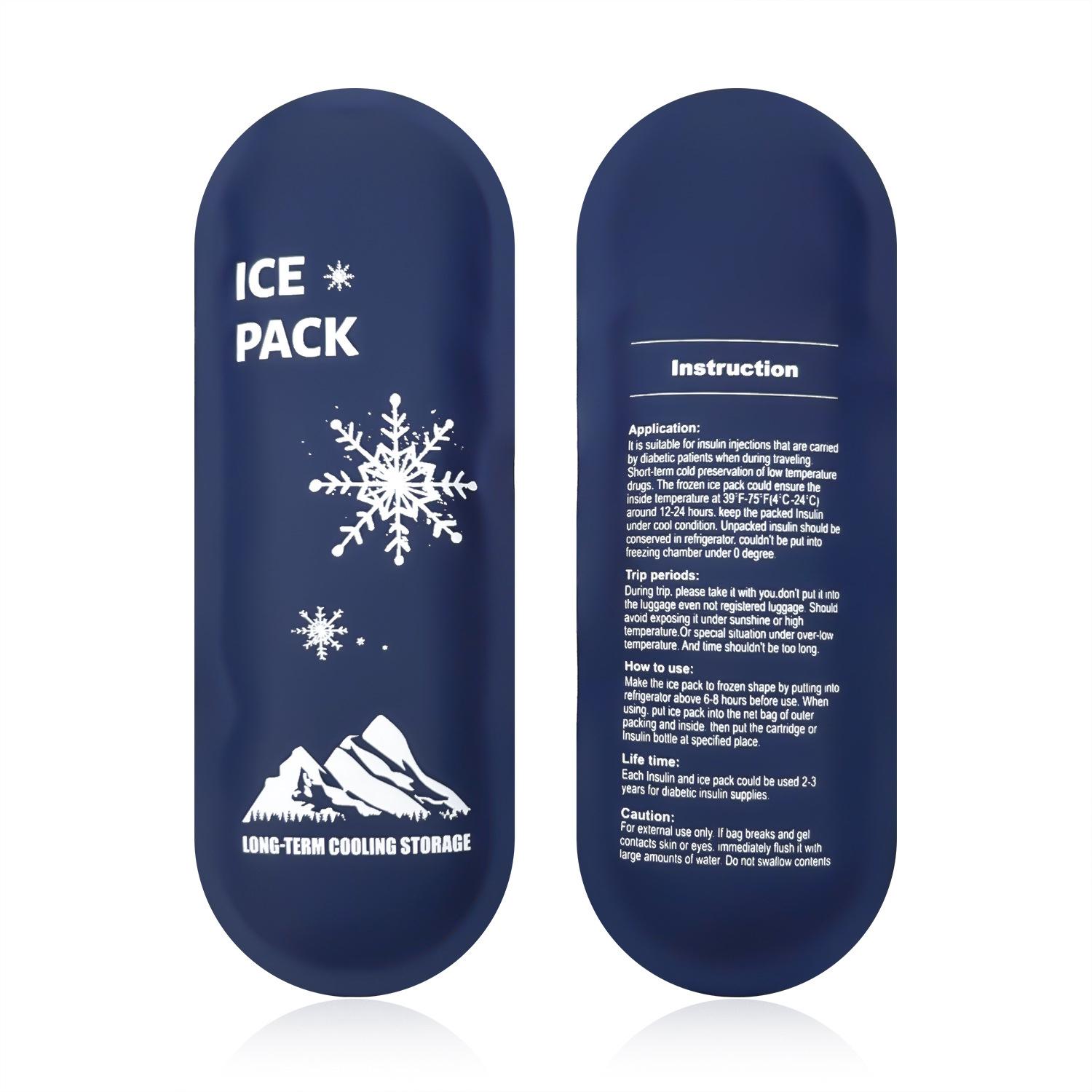 

Многоразовый термочехол для инсулина с пакетом со льдом, для хранения лекарств от диабета, диабетических принадлежностей, портативная сумка для контроля температуры