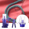 Mini Hand Knitting Machine Purple Cord Knitting Machine Braiding Thread Device  Household Use