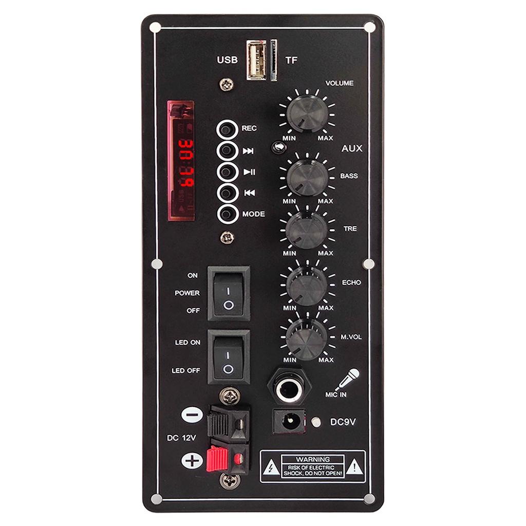 7.4V Amplifier Board Square Dance 40W Speaker Amplifier Support Bluetooth AUX U-Disk Recording Home Theater DIY Bass Treble