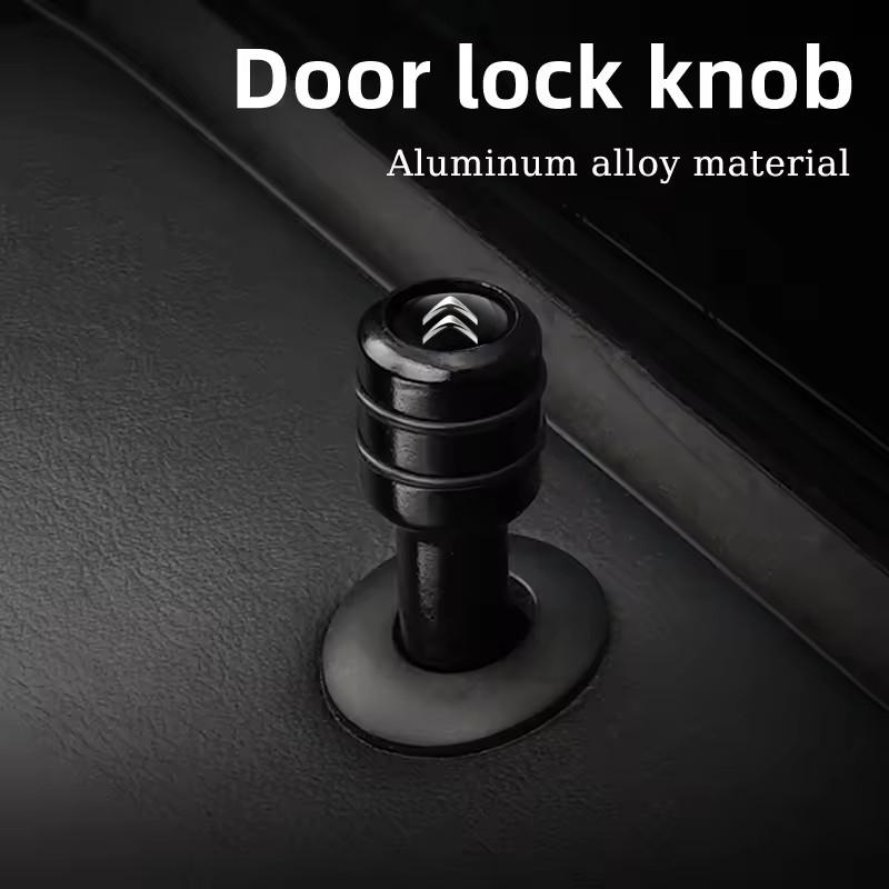 2/4pcs Aluminum Alloy Car Styling Door Security Lock Pins Rods Knobs for Citroen C3 C4 C5 Berlingo Aircross Auto Accessories HT6