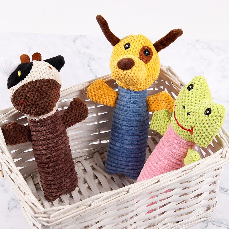 Pet Supplies: Plush Sound-sounding Cat and Dog Companions, Durable Corn Fluff Toys