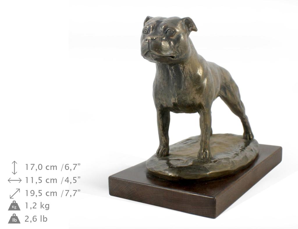 Staffordshire Bull Terrier, Staffik, Staffi - Statuetka Psa, Figurka Do Biura, Trofeum Na Wystawę Psów Marki Art-Dog