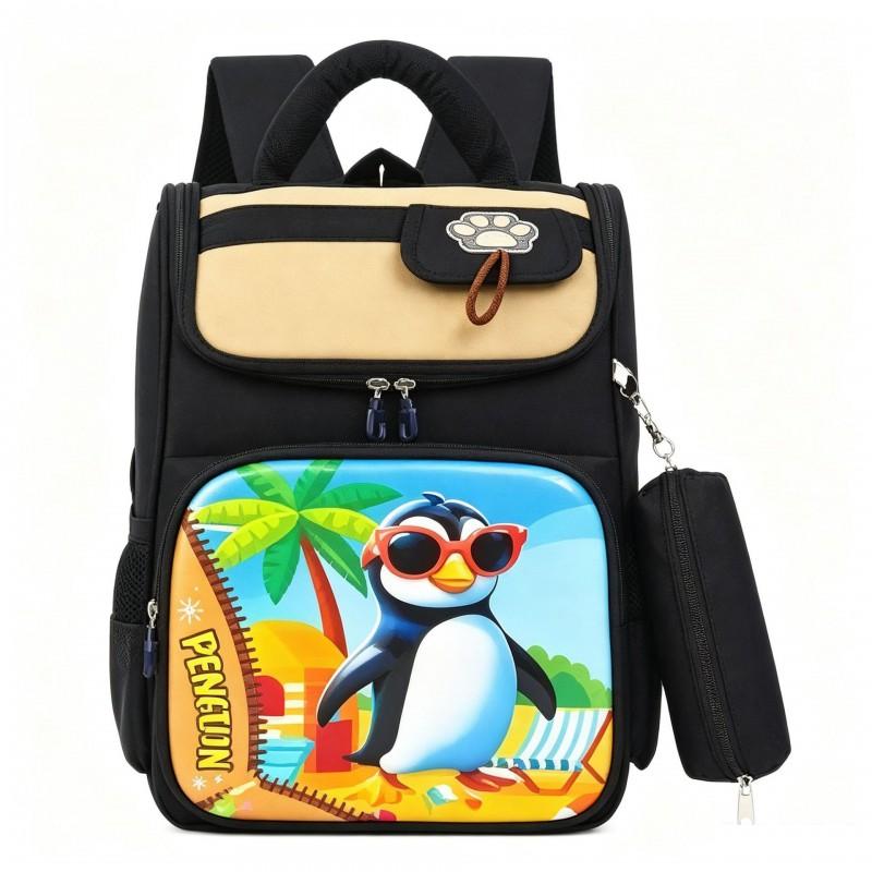 Kids 3D Hardshell School Backpack With Cartoon Design - Lightweight Ergonomic Bag Elementary Students