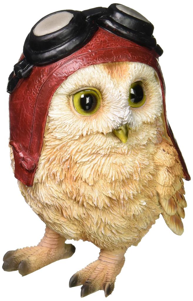 Toyosekiso Owl Ornament B, 8 x 7.5 x 13.5 cm, 14166