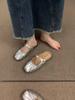 Baotou half-drag flat sandals women's summer wear 2025 new Mary Jane single shoes with skirt cool slippers