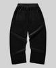 Beodeonteu Basic Wide Corduroy Elastic Pants [Black]