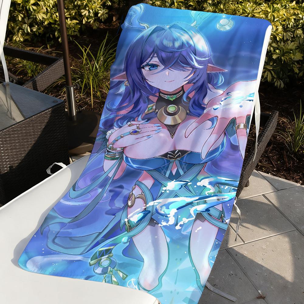 Genshin Impact Lauma Towel For Swim Yoga Gym Quick Drying Soft and skin-friendly Beach Towels All-Season