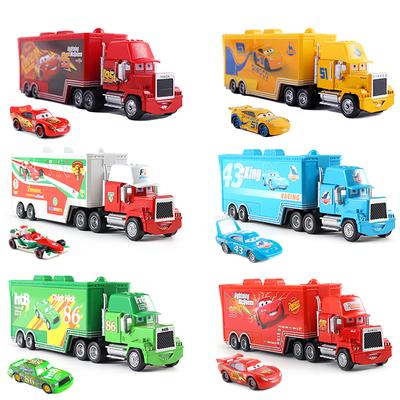 Disney Pixar Bilar och Lastbilar Leksaksset The King Cruz Blixten McQueen Mike Farbror 1/43 Pressgjuten Modell Lastbilar Leksaker Gåva För Barn