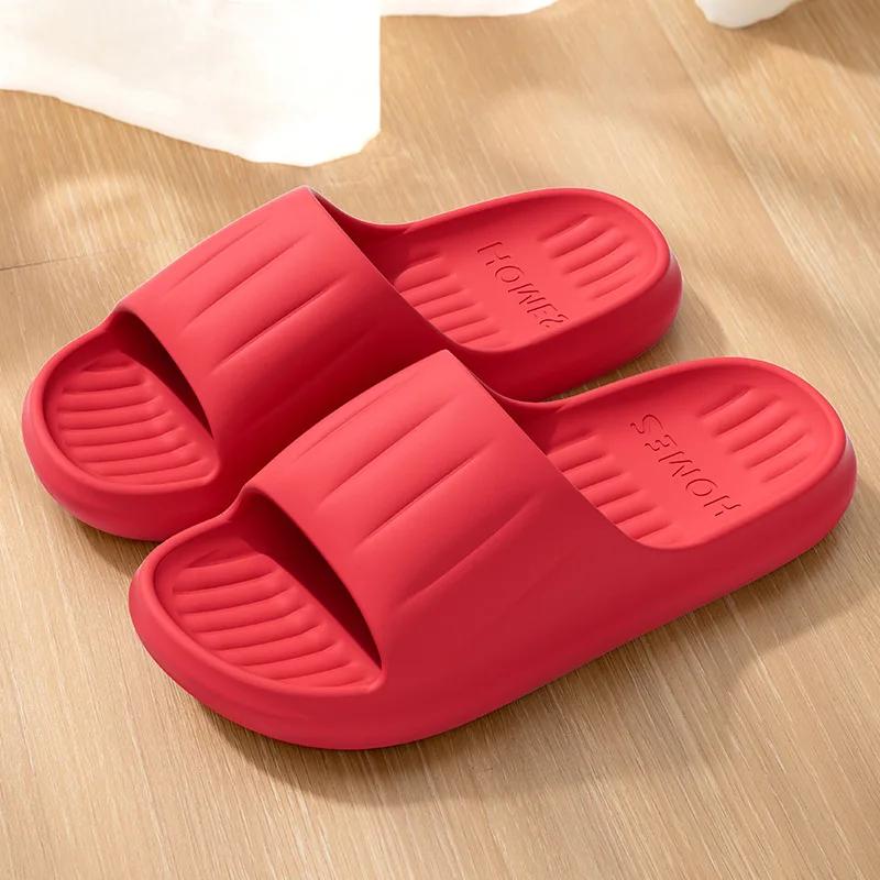 2025 Summer EVA Slippers for Women - Non-Slip Odor Resistant Thick Sole Stylish Couple Bathroom Shower Outdoor Slides