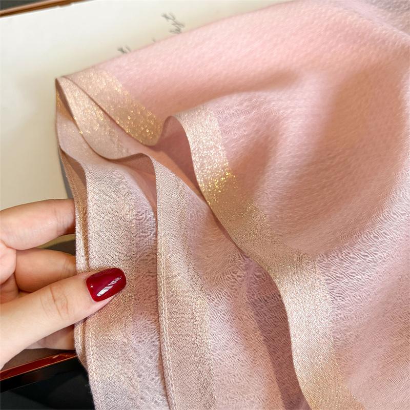 Luxury Silk Shawl Scarf For Women Design Embroidery Flowers Hijab Wraps Bufandas Female Headkerchief Fouloud Echarpe