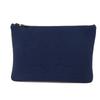 Used Neovan MM Leopard Print Pouch (9212, 7931), Dark Blue with Embossed Logo, Navy, Unisex from Japan AUTHENTIC