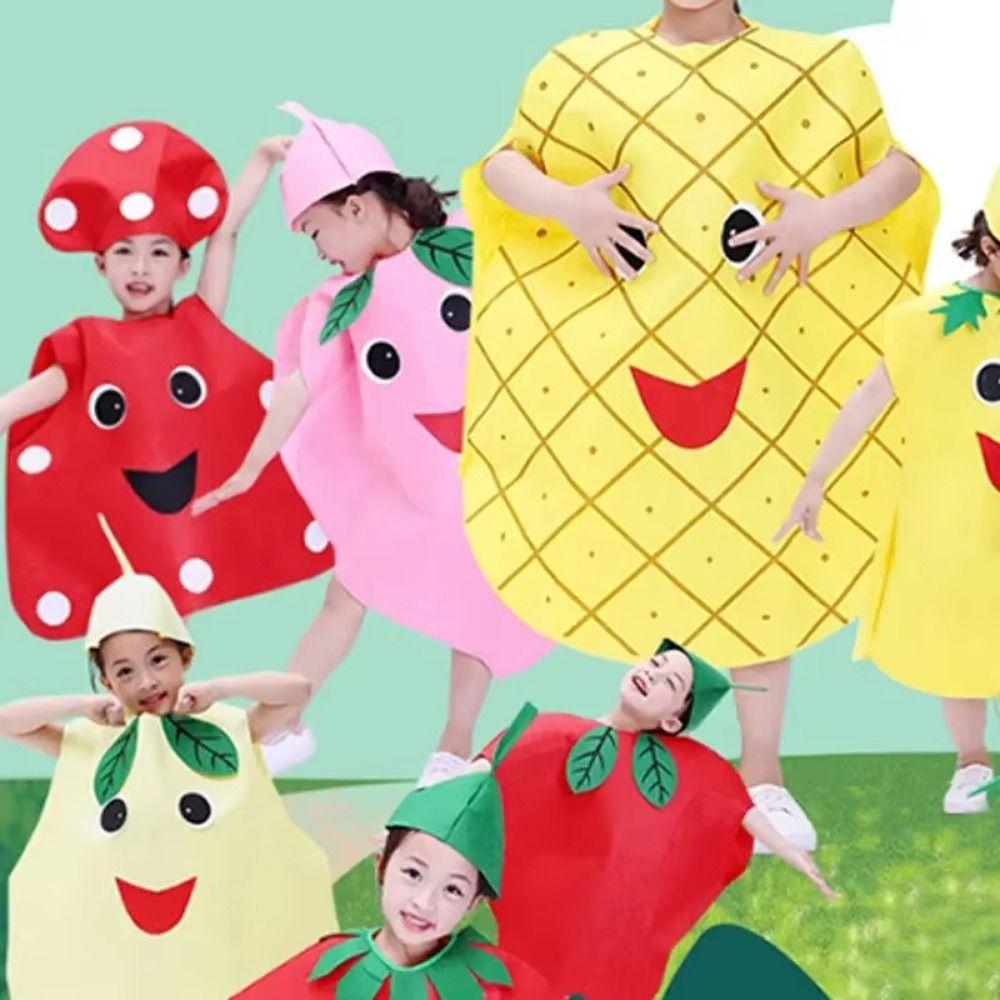 Performance Stage Fruit Veggie Costume Food Performance Suit Children Cosplay Costume  Women