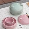 Ceramic Inkstone Moisturizing Inkwell with Lid for Calligraphy - Non-Drying Ink Dish & Brush Rest